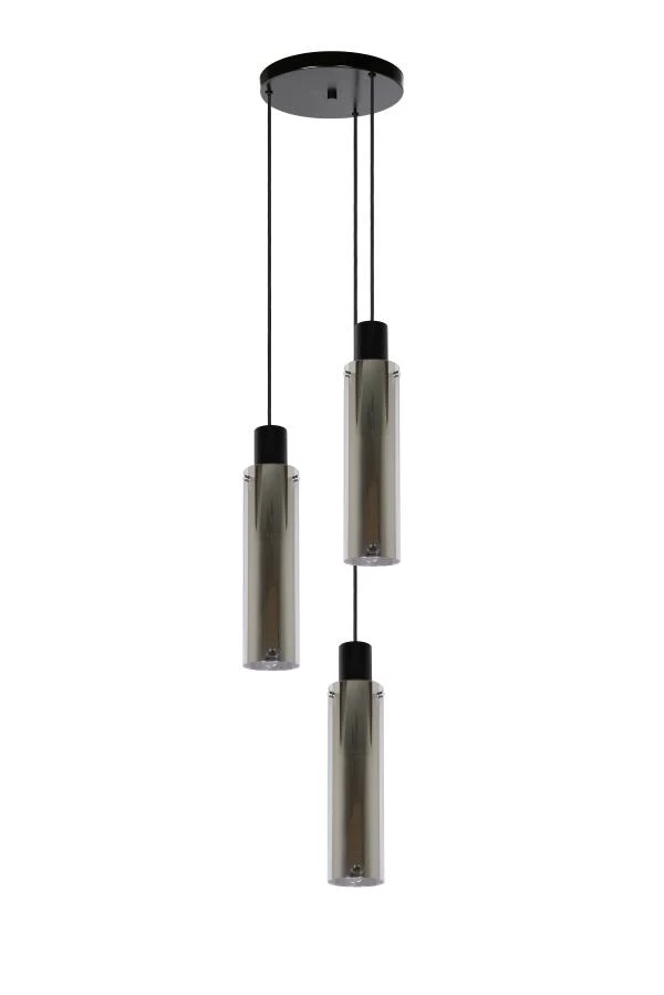 Lucide ORLANDO - Suspension - Ø 32 cm - 3xE27 - Fumé - éteint